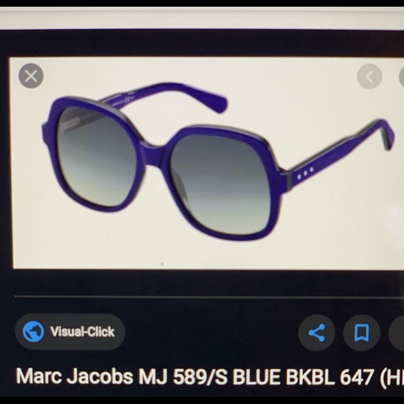 MARC JACOBS BLUE SUNGLASSES - Picture 2 of 8